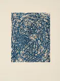 Max Ernst, La forêt bleue, 1962, Farblithografie auf RIVES (Wasserzeichen)