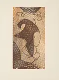 Max Ernst, Aus: Max Ernst, Maximiliana ou L'Exercise illégal de l'Astronomie, 1964, Farbradierung auf Arches Velin (Wasserzeichen)