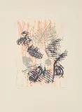 Max Ernst, Ohne Titel, 1964, Farblithografie auf Montval (Wasserzeichen)