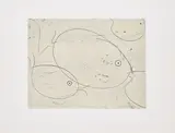 Max Ernst, Poissons, 1967, Farbradierung auf RIVES (Wasserzeichen)