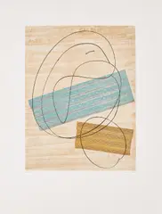 Max Ernst, Papier peint, 1967, Farbradierung auf RIVES (Wasserzeichen)