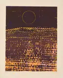 Max Ernst, Le soleil. La villc entierc, 1968, Farblithografie auf Velin