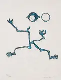 Max Ernst, Aus: Lewis Carrolls Wunderhom, 1970, Farblithografie auf Japan