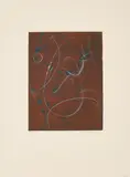 Max Ernst, Hommage à Marcel Duchamp, 1970, Farbaquatintaradierung auf Arches Velin (Wasserzeichen)