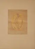 Max Ernst, Ohne Titel, 1970, Farbaquatintaradierung auf hellbraunem Velin