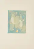 Max Ernst, Ohne Titel, 1970, Farbaquatintaradierung auf Bütten