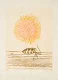 Max Ernst, Aus: Werner Heisenberg,<br /> Die Bedeutung des Schönen in der exakten Naturwissenschaft, 1971, Farblithografie auf Japan