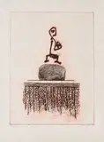 Max Ernst, Aus: Werner Heisenberg, <br />Die Bedeutung des Schönen in der exakten Naturwissenschaft, 1971, Farblithografie auf Japan