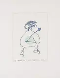 Max Ernst, Aus: Alfred Jarry, Décervelages, 1971, Farblithografie auf Arches FRANCE (Wasserzeichen)