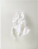 Tom Friedman, Ohne Titel, 2001, Papier, gefaltet und Nagel