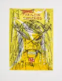 Jonathan Meese, Fräulein Siegfried, 2003/04, Farbradierung über Farblinolschnitt auf Arches (Wasserzeichen)