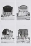 Bernd und Hilla Becher, 5 Ansichten eines Kalksilos in Duisburg-Ruhrort