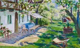 Arnold Balwé, Frühsommer am Haus