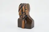 Lutz Brockhaus, Kopfbewegung, Bronze, dunkelbraun patiniert