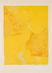 Composition jaune by Serge Poliakoff, 1960, Farblithografie auf Arches (Wasserzeichen), sold Apr 2022