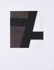 Aus: Kinderstern by Pierre Soulages, 1989, Farbserigrafie auf Velin, sold Mar 2022