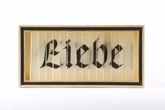 Anya Triestram, Liebe / Macht / Tod, 2007, 3-D Objekt. Tusche auf Papier, collagiert in Künstlerrahmen