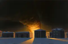 Markus Matthias Krüger, "Winterdrama #8", 2009, Öl auf Leinwand