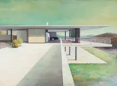Jens Hausmann, "Modern House 1", 2009, Öl auf Leinwand
