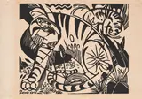 Franz Marc, Tiger, 1912, Holzschnitt auf Velin