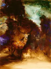 Radu Belcin, "Wandering", 2021, Öl auf Leinwand