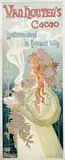 Van Houten's Cacao by Antoine Théodore Privat-Livemont, 1897, poster, sold Nov 2014