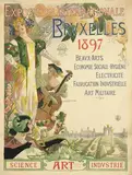 Léon Louis Oury, Exposition Int. de Bruxelles, 1897, poster