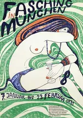 Venedry, Fasching in München, poster