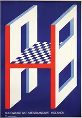 Hubert Hilscher, Budownictwo Mieszkaniowe Holandii (Residential Construction of The Netherlands), poster