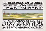 Ferdinand Hart Nibbrig, Schilderijen en Studies tentoongesteld bij Frans Buffa in Den Haag, 1901, poster
