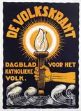 Louis de Leeuw, De Volkskrant Dagblad voor het Katholieke Volk, poster