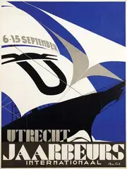 Agnes Canta, Jaarbeurs Utrecht Internationaal, 1932, poster