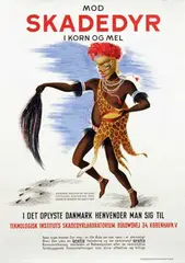 Borge Pramvig, Mod Skadedyr I korn og Mel (against pests in grain and flour), 1944, poster
