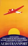 I. Nilsson, Aerotransport Scandinavian Air Express, 1929, poster