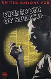 Beverley Pick, United Nations for Freedom of Speech, poster