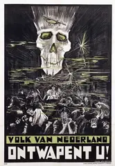 Frans Spuybroek, Volk van Nederland Ontwapent u!, poster