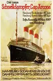 Carl Schmidt, Der neue Schnelldampfer "Cap Arcona", 1927, poster