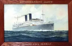 E. van Hove, Rotterdamsche Lloyd Turbine D.S.S. Slamat, poster