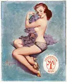 Gil Elvgren, Oranjeboom Beer, poster