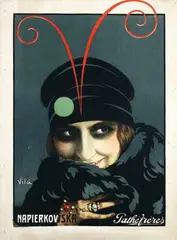 Emilio Vilà, Stacia Napierkowska French movie acress/director for Pathé frères, poster