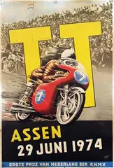 Jan Otter, TT Assen, 1974, poster