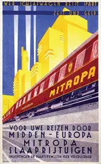 Walter Hemming, Mitropa Slaaprijtuigen, 1929, poster