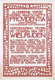 Theodorus M.A.A. Molkenboer, Providentia verzekering (insurance) tegen de gevaren van het Wielrijden, poster