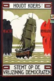 Johannes D. Ros, Stemt op de Vrijzinnig Democraten, 1922, poster