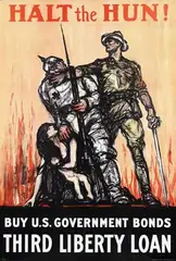 Halt the Hun! by Henry P. Raleigh, 1918, poster, sold Nov 2014