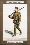 W.H. Caffyn, Come along, Boys! Enlist To-day, 1915, poster