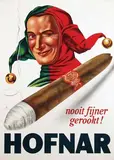Frans Mettes, Hofnar nooit fijner gerookt!, 1954, poster