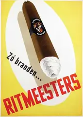 Jos van Woerkom, Zó branden? Ritmeesters, 1954, poster