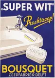 Gerben Scheepstra, Bousquet Zeepfabrieken Delft "Super Wit", poster