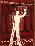 Jos van Woerkom, Vormt een eigen bibliotheek Boeken-Week, 1933, poster